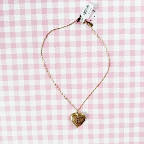 Free People Monogram Heart Locket - E | NWT - Picture 4 of 6